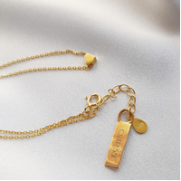 Flavia Fine Gold Heart Pendant Necklace
					