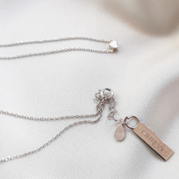 Ida Fine Silver Heart Pendant Necklace
					