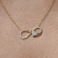 Infinite Love Pendant Necklace (Gold)
					