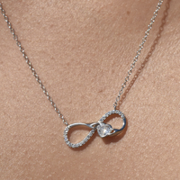 Infinite Love Pendant Necklace (Silver)
					