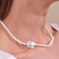 Milani Off Centre Pearl Necklace 
					