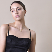 Oaklyn Diamante Buckle Pendant Necklace (Gold)
					