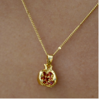 Amaris Pomegranate Pendant Necklace
					