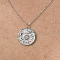 Everyday Positivity Pendant Necklace (Silver)
					