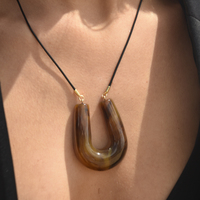 Tuscan Resin Pendant Necklace
					