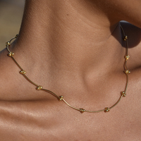 Trust The Flow Artisan Necklace (Gold)
					