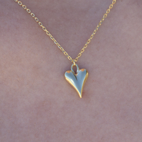 Lavinia Classic Love Heart Pendant Necklace (Gold Vermeil)
					