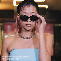 Amabel Modern Muse Gold Chain Necklace (Silver)
					