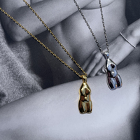 Eros Body Art Pendant Necklace (Gold)
					