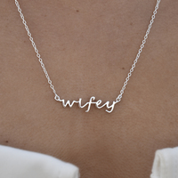 You Are My Wifey Necklace (Silver)
					
