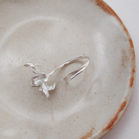 Bloom Artisan Silver Open Ring
					