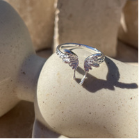 Kimana Artisan Butterfly Open Ring 
					