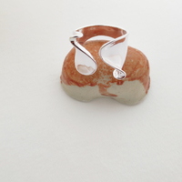 Romano Artisan Silver Open Ring
					