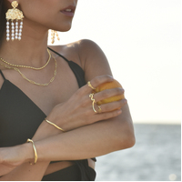 Amira Art Deco Open Ring
					