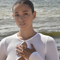 Adalene Simplicity Pearl Open Ring (Silver)
					