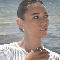 Artemi Artisan Pearl Drop Open Ring
					