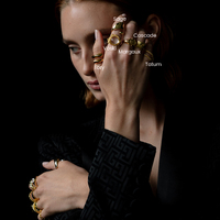 Margaux Artisan Gold Vermeil Open Ring
					