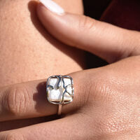 Esabell Artisan Pearl Open Ring
					
