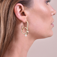 Jacithe Modern Line Art Earrings