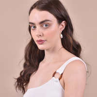 Mediterranean Baroque Pearl Drop Earrings
					