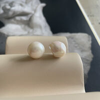 Bay Baroque Pearl Stud Earrings (Imperfect No.5)