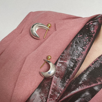 Leona Artsy Silver Bowl Earrings