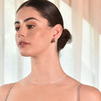 Arjean Solid Silver Wide Hoop Earrings