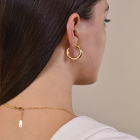 Oria Premium Gold Hoop Earrings