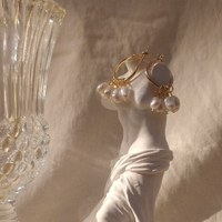 Esmee Freshwater Pearl Hoop Earrings