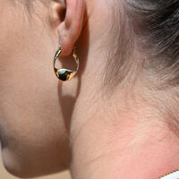 Raquel Flow Huggie Earrings (Gold Vermeil)