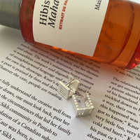 Zoie Artsy Cube Huggie Earrings (Silver)