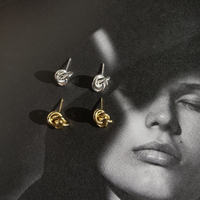 Esti Artsy Knot Earrings (Gold Vermeil) 