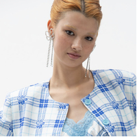 Annelise Catwalk Diamante Earrings (My ears are pierced)