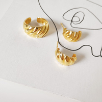 Elayne Gold Filled Croissant Earrings
					