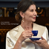 Ines Vintage Pearl Climber Earrings