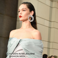 Mirabella Catwalk Diamante Statement Earrings (Silver)