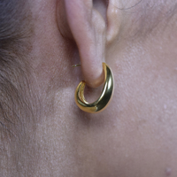 Elea Modern Teardrop Earrings (Gold Vermeil)