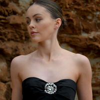 Virgo Artisan Zirconia Pavé Stud Earrings (Silver)