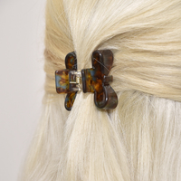 Ari Bow Hair Claw Set (Red & Turquoise)