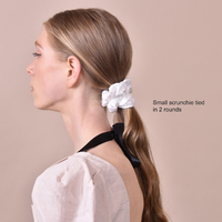 Ivory Earthy Muse Cotton Scrunchie Set