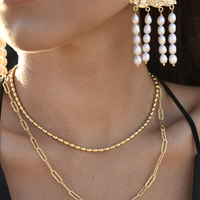 Modern Muse Beaded Necklace / Choker (Gold Vermeil)
					