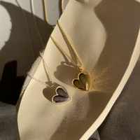 Kindred Heart Pendant Necklace (Gold)
					