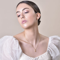 Chinese Love Pendant Necklace (24K Gold Filled)
					