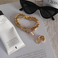 Clemence Gold Chain Necklace
					