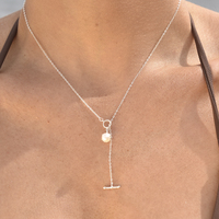 Bjorn Pearl Toggle Pendant Necklace (Silver)
					