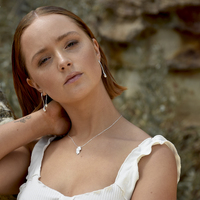 Artemisa Artisan Sculptural Pendant Necklace (Silver)
					