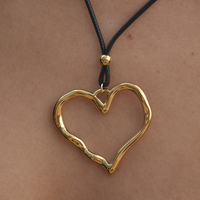 Mason Sculptured Heart Pendant Necklace (Gold)
					