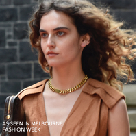 Amabel Modern Muse Gold Chain Necklace (Gold)
					