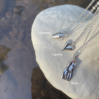 Eros Body Art Pendant Necklace (Silver)
					