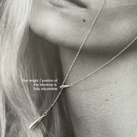 Priscilla Modern Fine Drop Necklace (Silver)
					